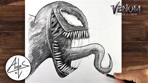 sketch venom drawing|How To Draw Venom: Easy Drawing Tutorials.